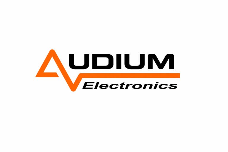 Logo Audium Electronics no Paraguai: loja de som automotivo, multimídia e acessórios para carro