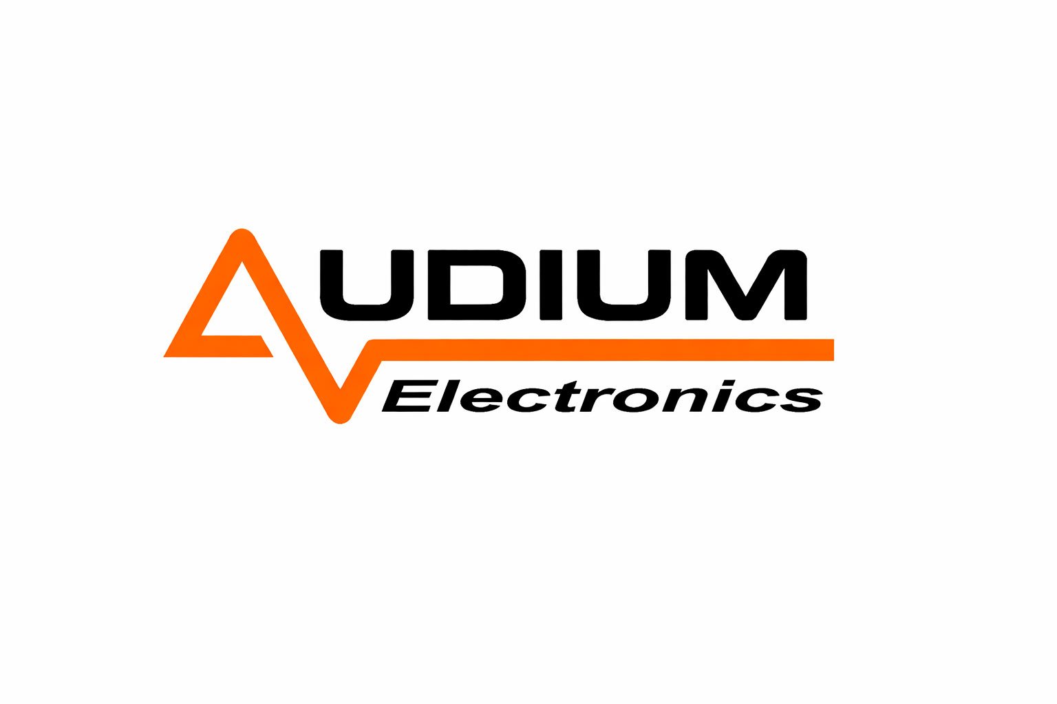 Logo Audium Electronics no Paraguai: loja de som automotivo, multimídia e acessórios para carro