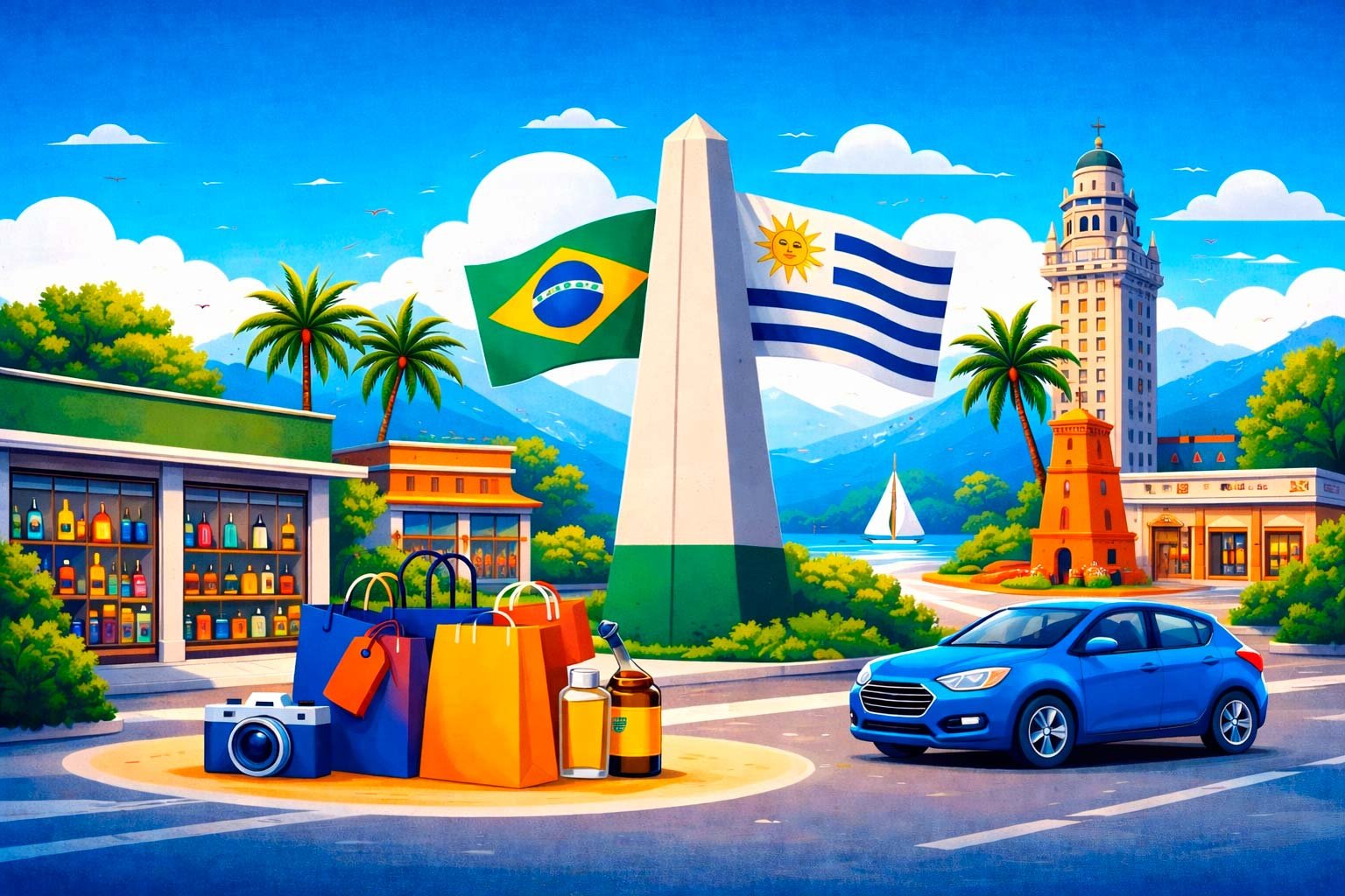 Aceguá, cidade de fronteira do Uruguai, com free shops e compras para quem viaja de carro