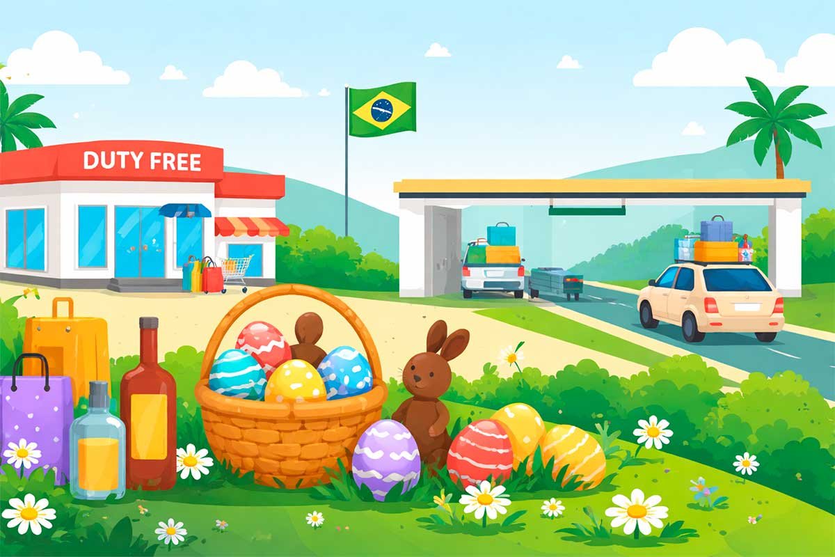 Compras na fronteira Brasil–Uruguai durante o feriado de Páscoa