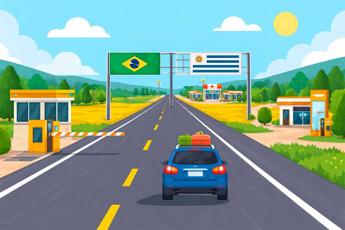 Viagem de carro de Porto Alegre a Santana do Livramento e Rivera