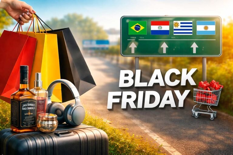 Compras na Black Friday na fronteira entre Brasil, Paraguai e Uruguai