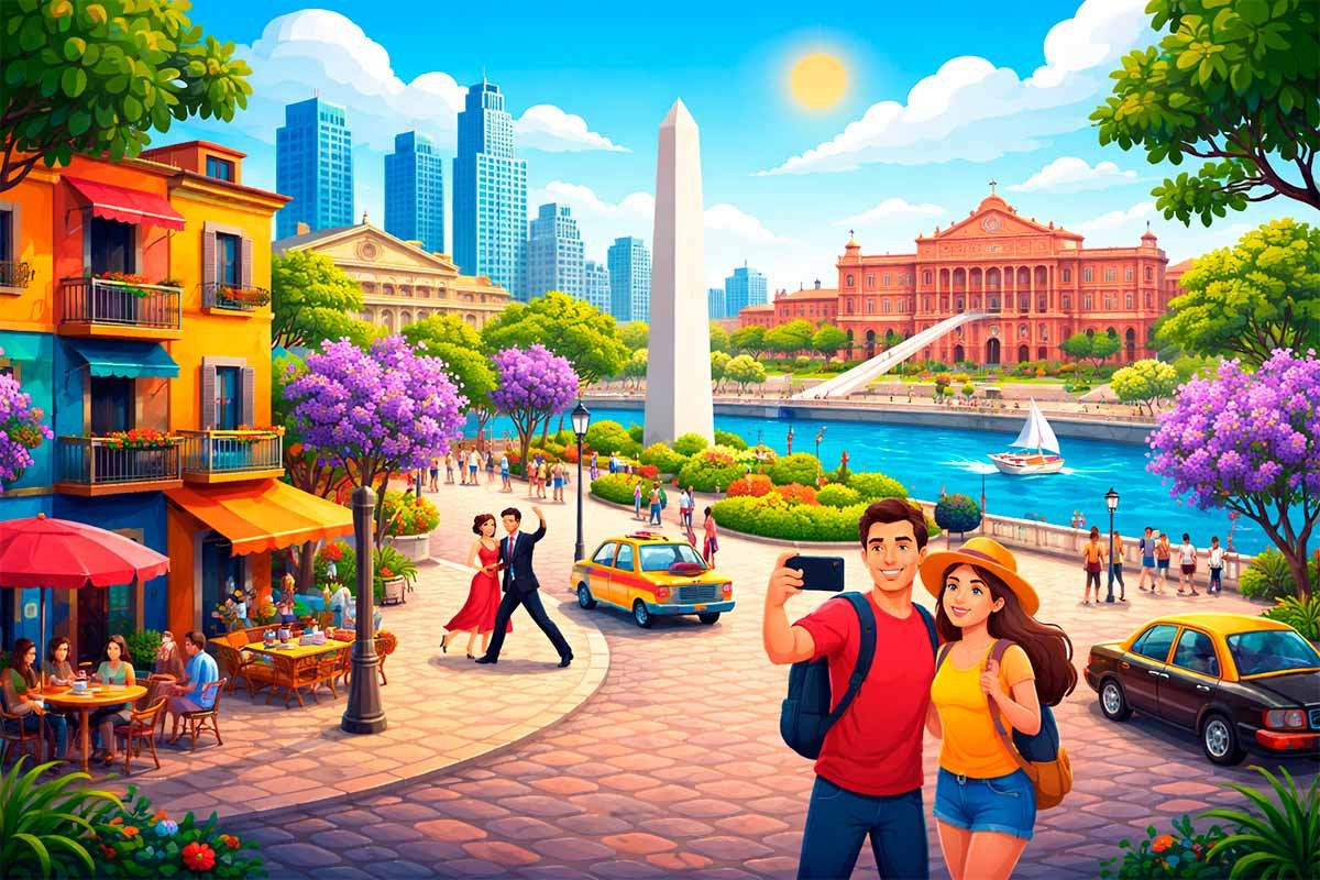 Ilustração de Buenos Aires - Argentina