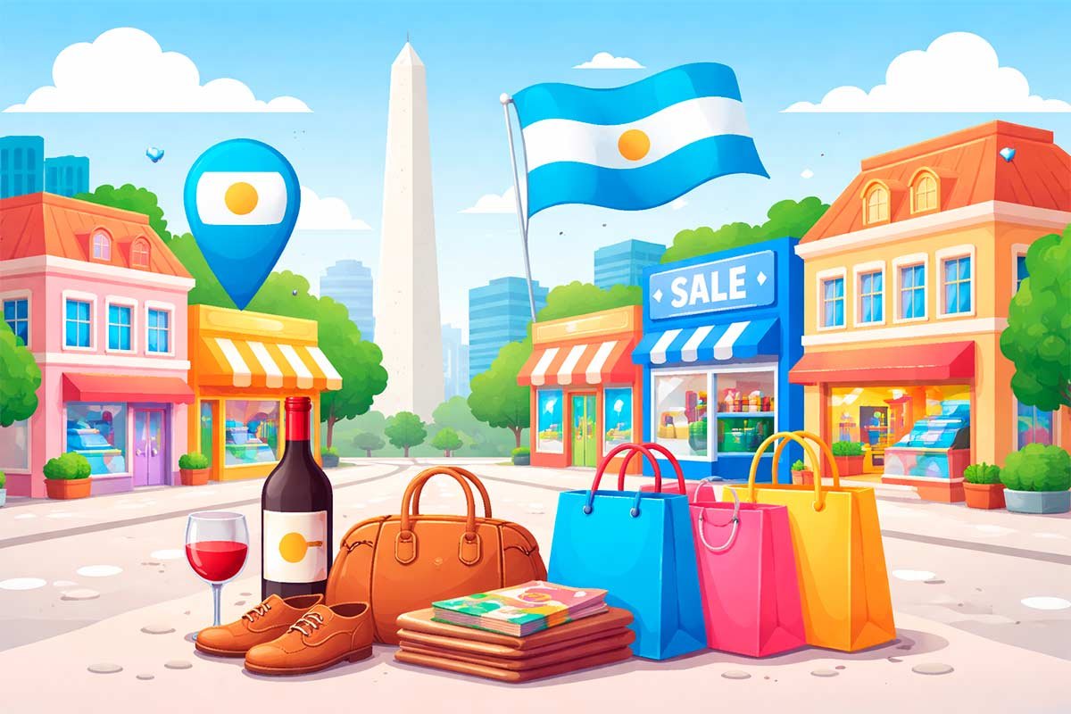 Compras e lojas da Argentina